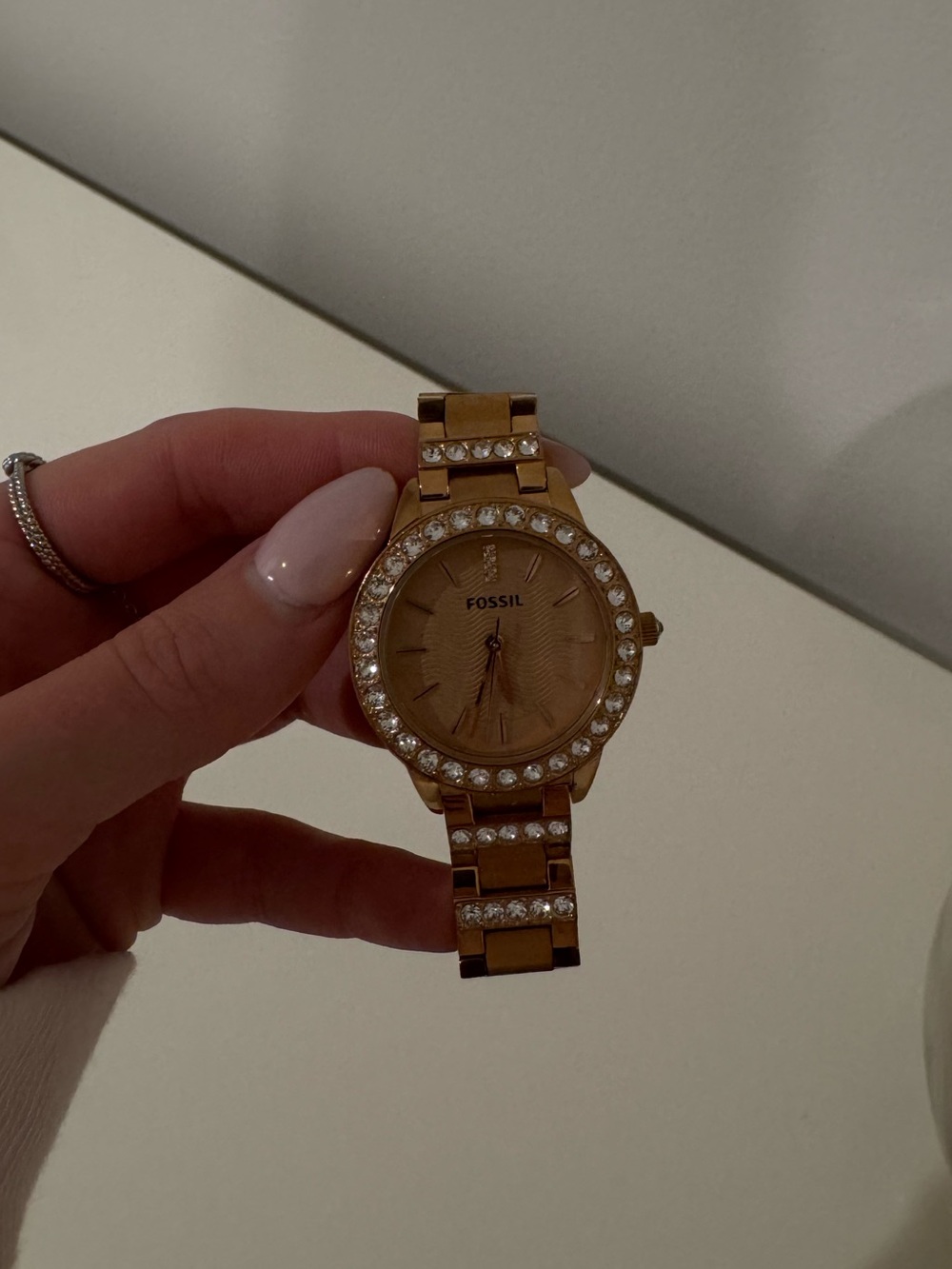 Rose Gold Fossil Watch